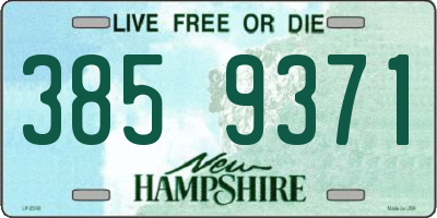 NH license plate 3859371