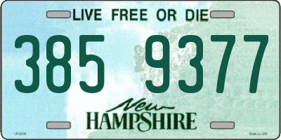 NH license plate 3859377