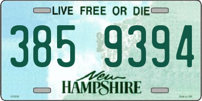 NH license plate 3859394