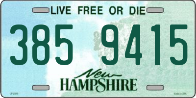 NH license plate 3859415