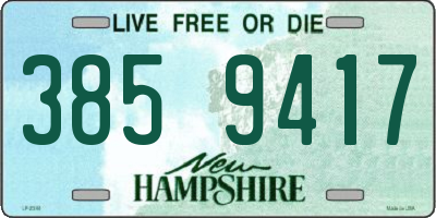 NH license plate 3859417