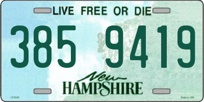 NH license plate 3859419