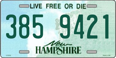 NH license plate 3859421