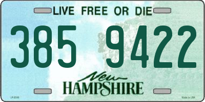 NH license plate 3859422