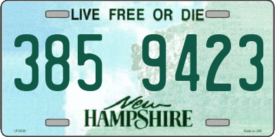 NH license plate 3859423