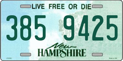 NH license plate 3859425