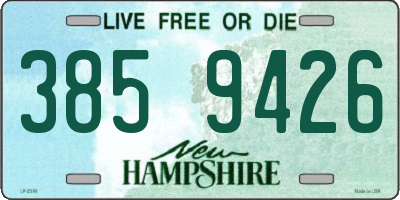 NH license plate 3859426