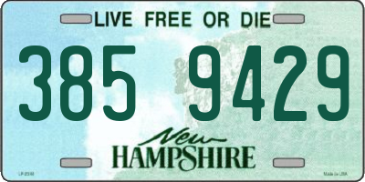NH license plate 3859429