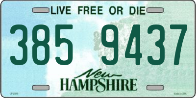 NH license plate 3859437
