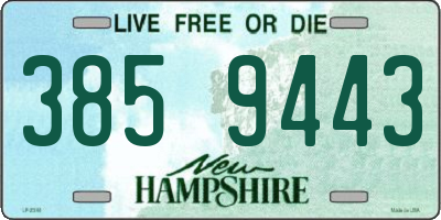 NH license plate 3859443