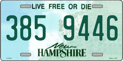 NH license plate 3859446