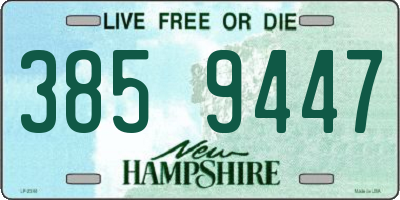 NH license plate 3859447