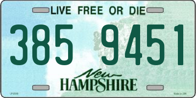 NH license plate 3859451