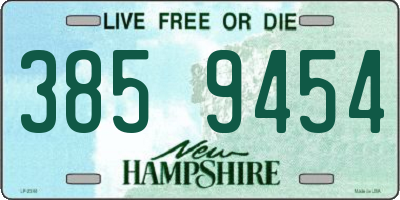 NH license plate 3859454