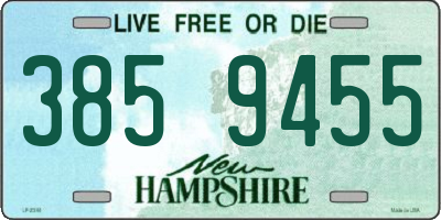 NH license plate 3859455