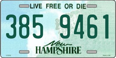 NH license plate 3859461