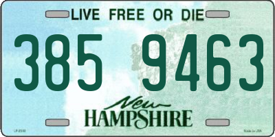 NH license plate 3859463