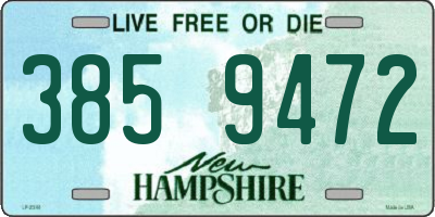 NH license plate 3859472