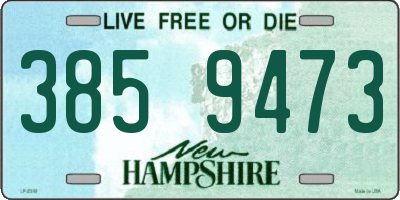 NH license plate 3859473