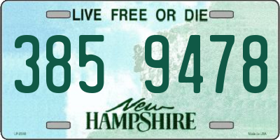 NH license plate 3859478