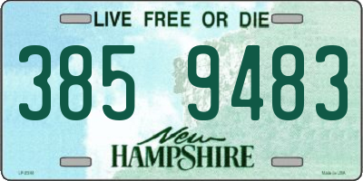 NH license plate 3859483
