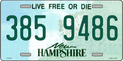 NH license plate 3859486