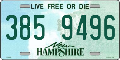 NH license plate 3859496