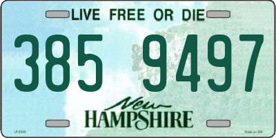 NH license plate 3859497