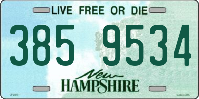 NH license plate 3859534
