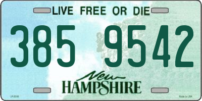NH license plate 3859542