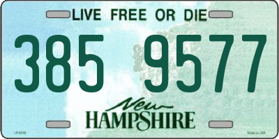 NH license plate 3859577