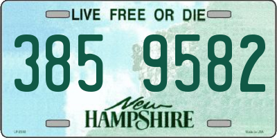 NH license plate 3859582