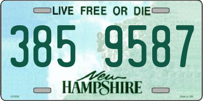 NH license plate 3859587