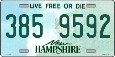 NH license plate 3859592