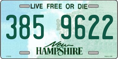 NH license plate 3859622