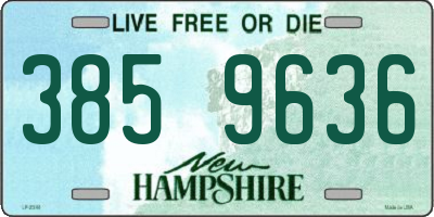 NH license plate 3859636