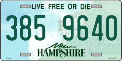 NH license plate 3859640