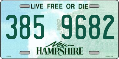NH license plate 3859682