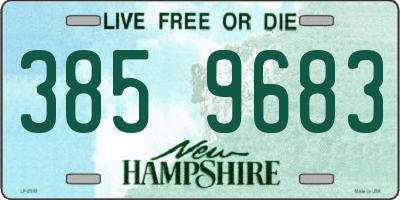 NH license plate 3859683