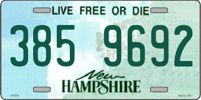 NH license plate 3859692