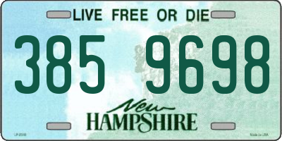 NH license plate 3859698