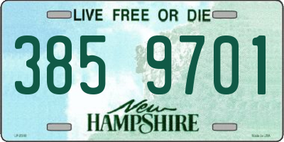 NH license plate 3859701
