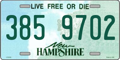 NH license plate 3859702