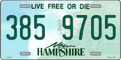 NH license plate 3859705