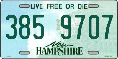 NH license plate 3859707