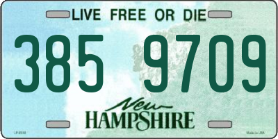NH license plate 3859709