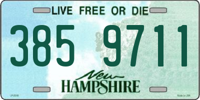NH license plate 3859711