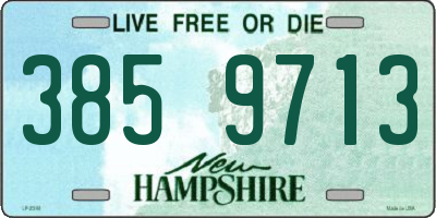 NH license plate 3859713