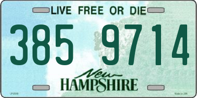 NH license plate 3859714