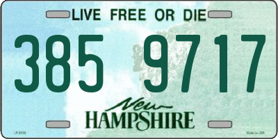 NH license plate 3859717